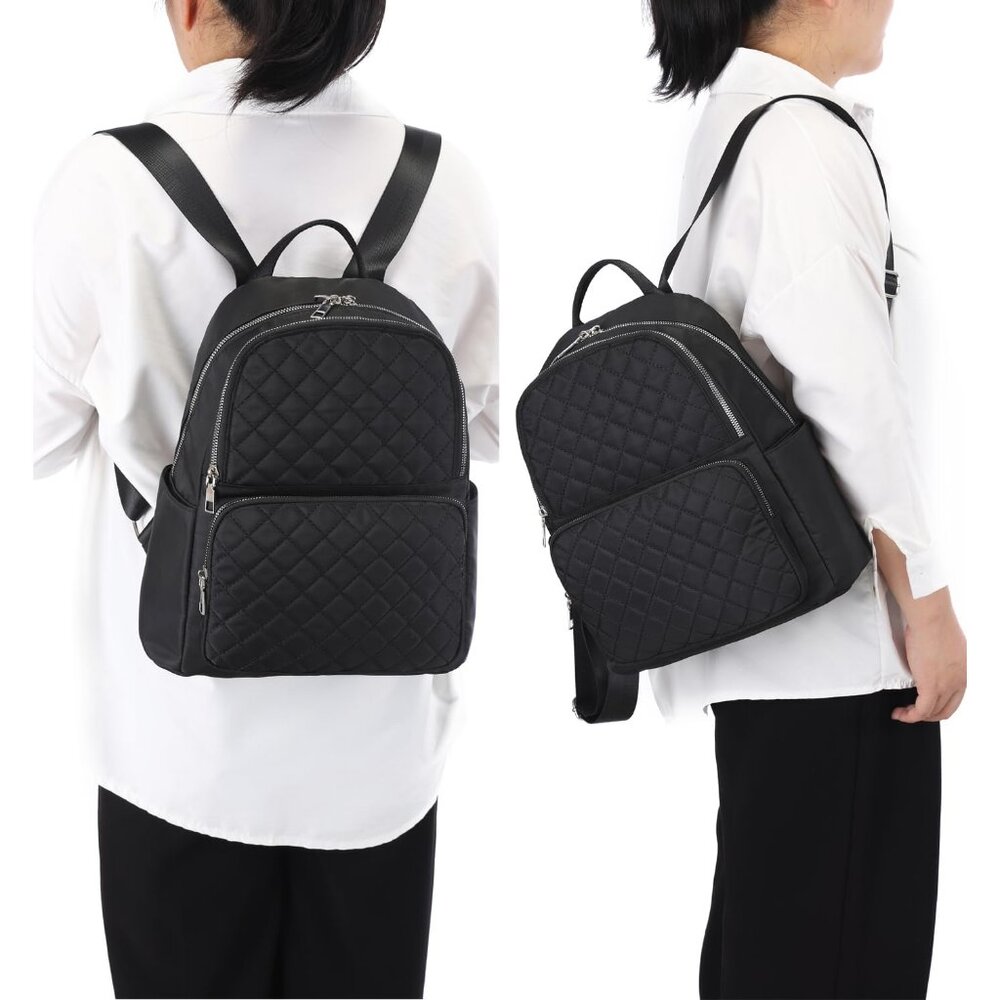 Durable Water-Resistant Backpack With Quilted Des… - image 7